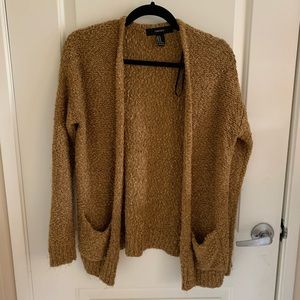 Mustard Yellow Cardigan with Pockets